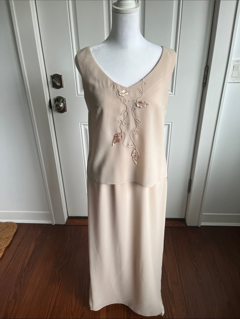 Women's Blush Pink Dress with Light Jacket - Size Petite 6